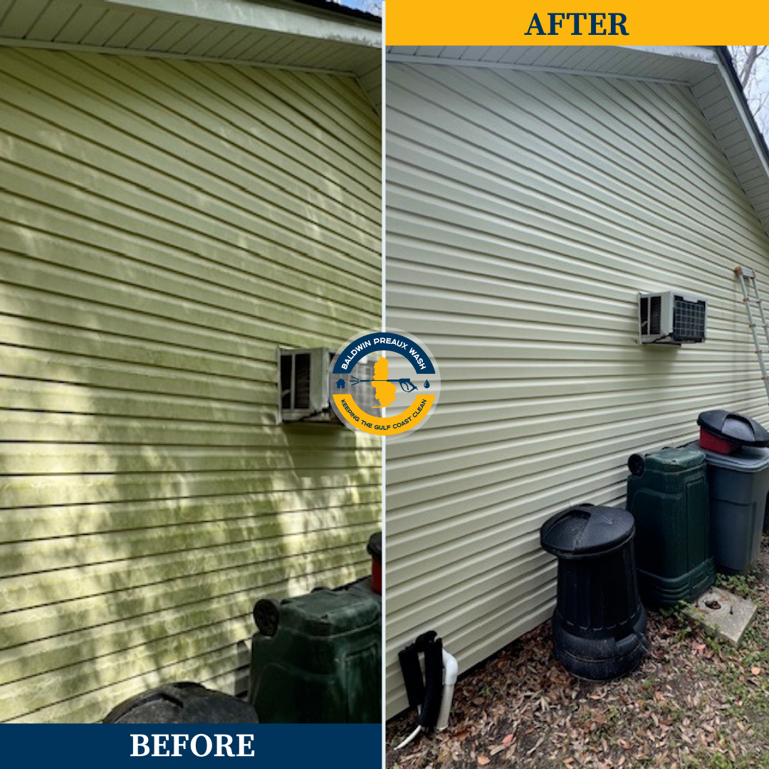 Professional Quality House Washing and Driveway Washing project in Fairehope, AL
